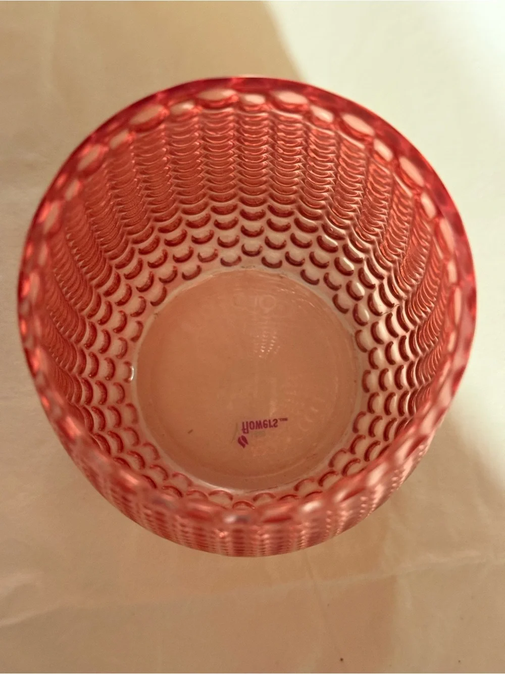 Pink Hobnail Glass Vase Bubble Textured Blush Cottagecore Home Decor
